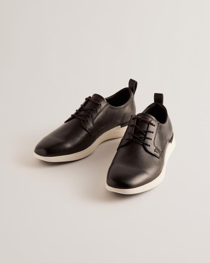 Basket Ted Baker Leather Lace Up Hybrid Noir Homme | EHR-05195305